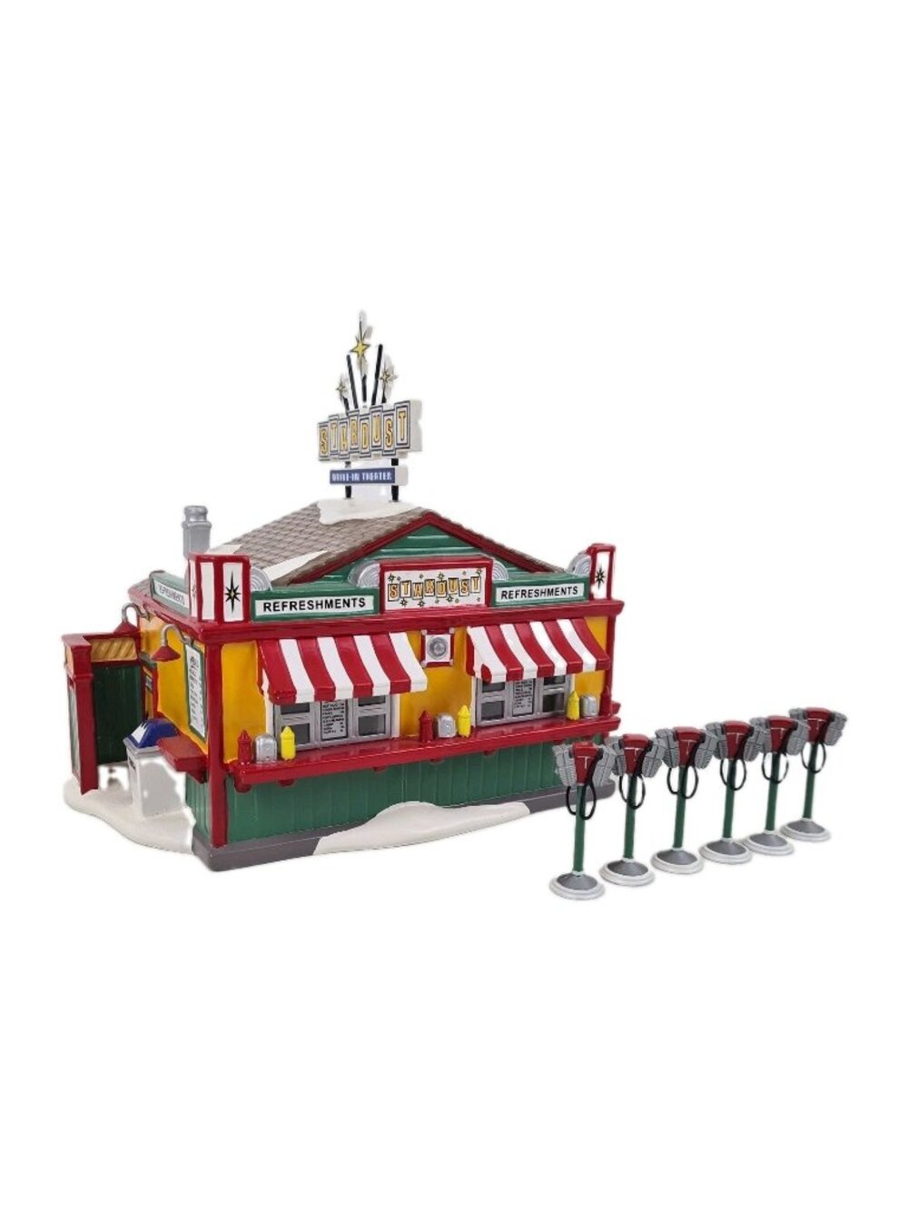 Department 56 Stardust Refreshment Stand 55065 Snow Village Lighted Building